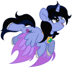 Size: 1500x1500 | Tagged: safe, artist:arxielle, oc, oc only, oc:princess daydream, alicorn, pony, colored wings, female, mare, multicolored wings, simple background, solo, transparent background
