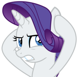 Size: 3316x3263 | Tagged: safe, artist:sketchmcreations, rarity, pony, unicorn, g4, yakity-sax, annoyed, covering ears, female, gritted teeth, high res, simple background, solo, transparent background, vector