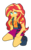 Size: 758x1230 | Tagged: safe, artist:strawhatcrew96, sunset shimmer, equestria girls, g4, my little pony equestria girls: better together, clothes, female, geode of empathy, jacket, leather jacket, looking at you, simple background, solo, transparent background