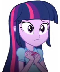 Size: 1536x1846 | Tagged: safe, edit, edited screencap, editor:lonely fanboy48, screencap, twilight sparkle, equestria girls, g4, my little pony equestria girls: rainbow rocks, background removed, clothes, concerned, female, not a vector, simple background, solo, transparent background, twilight sparkle (alicorn)