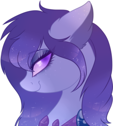 Size: 1024x1143 | Tagged: safe, artist:_spacemonkeyz_, oc, oc only, changedling, changeling, bust, female, portrait, simple background, solo, transparent background
