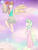 Size: 3000x4000 | Tagged: safe, artist:marie-tea-chan, angel wings, vapor trail, human, pegasus, pony, g4, anime, clothes, dress, female, hair, humanized, lesbian, love, romantic, shipping, stars, vaporwings, winged humanization, wings