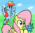 Size: 1111x1064 | Tagged: safe, artist:artiks, fluttershy, rainbow dash, pegasus, pony, g4, abuse, atg 2018, balloon, balloon popping, duo, duo female, female, flower, flutterbuse, mare, mean, nail, newbie artist training grounds, party balloon, popping, prank, prankster dash, pure unfiltered evil, rainbow douche, this will end in tears