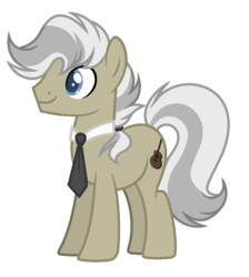 Size: 796x888 | Tagged: safe, artist:nightmarye, oc, oc only, oc:soprano note, earth pony, pony, magical gay spawn, male, necktie, offspring, parent:frederic horseshoepin, parent:neon lights, simple background, solo, stallion, transparent background