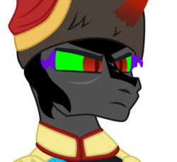Size: 2500x2300 | Tagged: safe, artist:aaronmk, king sombra, pony, unicorn, g4, atg 2018, bust, clothes, hat, high res, male, newbie artist training grounds, portrait, russia, simple background, solo, stallion, transparent background, tsar, uniform, vector
