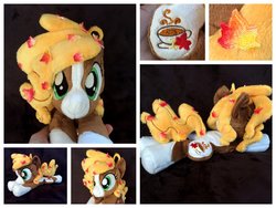 Size: 1600x1200 | Tagged: safe, artist:equinepalette, oc, oc only, oc:honey apple cider, earth pony, pony, beanie (plushie), female, irl, mare, photo, plushie, solo