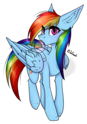 Size: 748x1068 | Tagged: safe, artist:bladedeehunter, artist:jun1313, rainbow dash, pegasus, pony, g4, bubble, bubblegum, collaboration, female, folded wings, food, gum, looking at you, mare, signature, simple background, solo, transparent background, wings