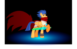 Size: 2198x1415 | Tagged: safe, artist:salandrejerenity989, flash sentry, pony, g4, armor, badass, beam saber, black background, cape, clothes, final boss, legendary solar knight, looking at you, male, scarf, simple background, solo, vector