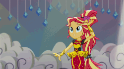 Size: 800x449 | Tagged: safe, screencap, sunset shimmer, human, equestria girls, equestria girls specials, g4, my little pony equestria girls: dance magic, animated, dance magic (song), dancing, female, flamenco, flamenco dress, gif, high heels, ponied up, shoes, solo, sunset shimmer flamenco dress