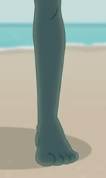 Size: 221x369 | Tagged: safe, screencap, zephyr breeze, blue crushed, equestria girls, g4, my little pony equestria girls: better together, ankles, barefoot, cropped, feet, foot focus, leg focus, legs, male, male feet, pictures of legs, solo
