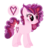 Size: 429x434 | Tagged: safe, artist:6-fingers-lover, oc, oc only, oc:sugar cane, earth pony, pony, female, magical lesbian spawn, mare, offspring, parent:pinkie pie, parent:sugar belle, parents:sugarpie, simple background, solo, transparent background