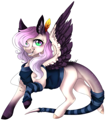 Size: 1317x1492 | Tagged: safe, artist:luuny-luna, oc, oc only, oc:kiccup, pegasus, pony, clothes, female, mare, simple background, solo, sweater, transparent background