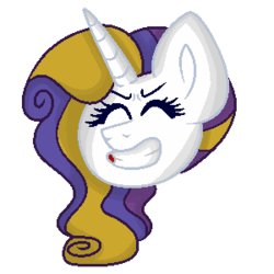 Size: 300x300 | Tagged: safe, artist:mintoria, oc, oc only, oc:diamond corolla, pony, unicorn, bust, female, mare, portrait, simple background, solo, transparent background