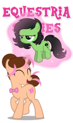 Size: 1750x2965 | Tagged: safe, artist:estories, oc, oc only, oc:filly anon, oc:pink rose, oc:think pink, earth pony, pony, unicorn, g4, female, filly, filly anon is not amused, glowing horn, horn, magic, mare, rule 63, simple background, telekinesis, transparent background, unamused, vector