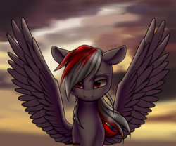 Size: 2900x2412 | Tagged: safe, artist:deltahedgehog, oc, oc only, oc:soren nightsky, pegasus, pony, high res, male, solo, stallion, ych result