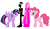 Size: 4112x2352 | Tagged: safe, pinkie pie, twilight sparkle, alicorn, demon, earth pony, humanoid, pony, g4, adventure time, crossover, male, nergal, princess bubblegum, the grim adventures of billy and mandy, twilight sparkle (alicorn)