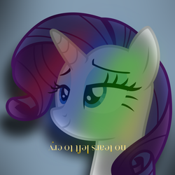 Size: 800x800 | Tagged: dead source, safe, artist:penguinsn1fan, artist:uponia, rarity, pony, g4, album, album cover, ariana grande, bust, cover, female, parody, ponified, ponified album cover, portrait, solo