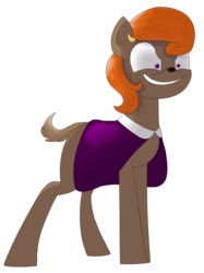 Size: 2244x3000 | Tagged: safe, artist:moonatik, oc, oc only, oc:viira lehtola, deer, deer pony, original species, cloak, clothes, commission, evil grin, grin, high res, simple background, smiling, solo, transparent background