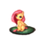 Size: 3200x3500 | Tagged: safe, artist:miokomata, fluttershy, pegasus, pony, g4, abstract background, chest fluff, colored hooves, cute, female, freckles, grass, high res, mare, shyabetes, simple background, sitting, solo, transparent background