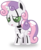 Size: 4149x5000 | Tagged: safe, artist:no-time-for-caution, sweetie belle, pony, robot, robot pony, unicorn, friendship is witchcraft, g4, absurd resolution, female, filly, horn, open mouth, raised hoof, sad, simple background, solo, sweetie bot, transparent background