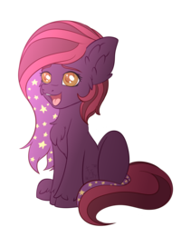 Size: 2000x2500 | Tagged: safe, artist:fkk, oc, oc only, oc:tanya, earth pony, pony, chibi, ethereal mane, female, high res, mare, simple background, solo, starry mane, transparent background, unshorn fetlocks