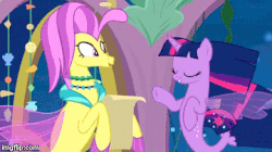 Size: 360x202 | Tagged: safe, screencap, apple bloom, ocean flow, scootaloo, sweetie belle, terramar, twilight sparkle, alicorn, seapony (g4), g4, surf and/or turf, animated, cutie mark crusaders, embarrassed, female, gif, male, mother and son, mothers gonna mother, sea-mcs, seaponified, seapony apple bloom, seapony scootaloo, seapony sweetie belle, seapony twilight, seaquestria, species swap, twilight sparkle (alicorn), underwater