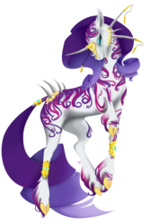 Size: 4473x6638 | Tagged: safe, artist:oneiria-fylakas, rarity, original species, pony, unicorn, absurd resolution, cloven hooves, female, jewelry, simple background, solo, species swap, transparent background