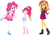 Size: 952x665 | Tagged: safe, artist:fusionbonbun, pinkie pie, sunset shimmer, equestria girls, equestria girls series, g4, female, fusion, geode of empathy, geode of sugar bombs