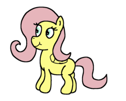 Size: 1000x800 | Tagged: safe, artist:amateur-draw, fluttershy, pegasus, pony, g4, 1000 hours in ms paint, downvote bait, female, mare, missing cutie mark, ms paint, simple background