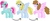 Size: 2028x834 | Tagged: safe, artist:kindheart525, minty, oc, oc:confetti surprise, earth pony, pegasus, pony, kindverse, g3, offspring, parent:cheese sandwich, parent:pinkie pie, parents:cheesepie, then and now