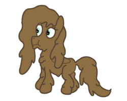 Size: 1000x800 | Tagged: safe, artist:amateur-draw, fluttershy, pony, g4, 1000 hours in ms paint, covered in mud, downvote bait, female, ms paint, mud, muddy, simple background, solo, wet and messy