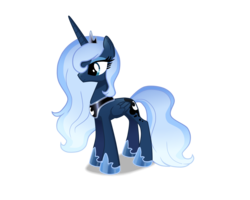 Size: 1500x1200 | Tagged: safe, artist:sugaryicecreammlp, princess luna, pony, g4, alternate design, female, s1 luna, simple background, solo, transparent background