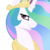 Size: 945x945 | Tagged: safe, artist:166, artist:megasweet, edit, editor:childofthenight, princess celestia, alicorn, pony, g4, background removed, female, looking at you, mare, simple background, smiling, smug, transparent background