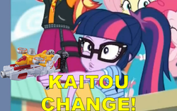 Size: 602x381 | Tagged: safe, edit, editor:sonic ranger, sci-twi, twilight sparkle, equestria girls, equestria girls specials, g4, my little pony equestria girls: better together, my little pony equestria girls: rollercoaster of friendship, kaitou sentai lupinranger vs. keisatsu sentai patoranger, lupin yellow, meme, super sentai, twilight morphs