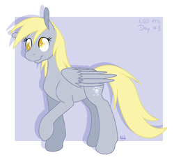 Size: 1400x1300 | Tagged: safe, artist:akashasi, derpy hooves, pegasus, pony, g4, colored pupils, female, mare, smiling, solo