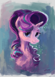 Size: 1240x1755 | Tagged: safe, artist:plainoasis, starlight glimmer, pony, unicorn, g4, female, looking at you, mare