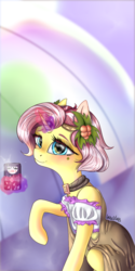 Size: 512x1024 | Tagged: safe, artist:labglab, vignette valencia, pony, unicorn, rcf community, equestria girls, equestria girls series, g4, rollercoaster of friendship, beauty mark, blouse, blue eyes, bybb, cellphone, choker, clothes, cute, equestria girls ponified, female, holly, looking at you, magic, me my selfie and i, phone, ponified, solo, valenciadorable, vest