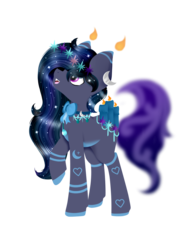 Size: 720x960 | Tagged: safe, artist:absolitedisaster08, oc, oc only, oc:moon rose, original species, pony, scented pony, female, simple background, solo, transparent background