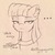 Size: 2441x2448 | Tagged: safe, artist:airfly-pony, derpibooru exclusive, maud pie, earth pony, pony, rcf community, g4, bust, clothes, cute, female, high res, lineart, looking at you, mare, portrait, signature, solo, traditional art