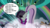 Size: 1280x720 | Tagged: safe, edit, edited screencap, screencap, coloratura, limelight, smooth move, spectrum shades, turbo bass, pony, g4, season 5, the mane attraction, backup dancers, big clothes, big hair, countess coloratura, dialogue, false eyelashes, fog, lady gaga, lights, music notes, poker face (song), rainbow, singing, song reference, speech bubble, stage, the spectacle, veil