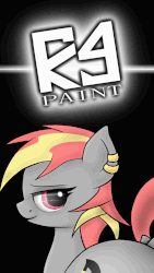Size: 720x1280 | Tagged: safe, artist:phoenixrk49, oc, oc only, earth pony, pony, animated, black background, blinking, butt, dock, ear piercing, earring, earth pony oc, jewelry, looking back, piercing, plot, simple background, tail