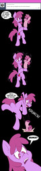Size: 576x2376 | Tagged: safe, artist:pembroke, berry punch, berryshine, ruby pinch, earth pony, pony, here comes berry punch, g4, grimderp, instant regret, pinchy puppet