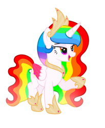 Size: 1560x1904 | Tagged: safe, artist:starglaxy, oc, oc only, oc:princess rainbow dream, alicorn, pony, crown, female, jewelry, mare, regalia, simple background, solo, transparent background, two toned wings
