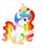 Size: 1560x1904 | Tagged: safe, artist:starglaxy, oc, oc only, oc:princess rainbow dream, alicorn, pony, crown, female, jewelry, mare, regalia, simple background, solo, transparent background, two toned wings