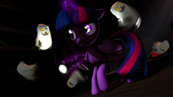 Size: 3840x2160 | Tagged: safe, artist:wiizzie, twilight sparkle, alicorn, ghost, pony, g4, 3d, female, high res, solo, twilight sparkle (alicorn)