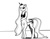 Size: 1280x989 | Tagged: safe, artist:warskunk, princess luna, alicorn, centaur, ponytaur, anthro, taur, g4, anthro centaur, black and white, female, grayscale, lunataur, mare, monochrome, pegataur, simple background, sketch, solo, white background