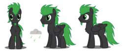 Size: 1377x589 | Tagged: safe, artist:flash equestria photography, oc, oc only, oc:villainshima, pony, 3/4 view, cutie mark, front view, male, multiple views, reference sheet, side view, simple background, solo, white background