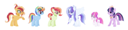 Size: 2318x550 | Tagged: safe, artist:6-fingers-lover, rainbow dash, sunset shimmer, twilight sparkle, oc, oc:fireball, oc:love cloud, oc:smooth blue, alicorn, pegasus, pony, unicorn, g4, female, filly, glasses, lesbian, magical lesbian spawn, mare, offspring, parent:rainbow dash, parent:sunset shimmer, parent:twilight sparkle, parents:sunsetdash, parents:twidash, shipping, simple background, sunsetdash, transparent background, twilight sparkle (alicorn), twisetdash