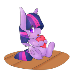 Size: 1000x1000 | Tagged: safe, artist:sexyflexy, twilight sparkle, alicorn, pony, g4, cute, female, heart, mare, simple background, twiabetes, twilight sparkle (alicorn), young