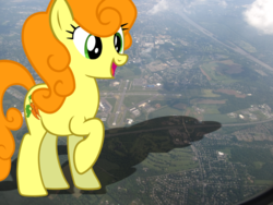 Size: 2048x1536 | Tagged: safe, artist:jerryakira79, carrot top, golden harvest, pony, g4, female, giant ponies in real life, giant pony, irl, macro, photo, ponies in real life